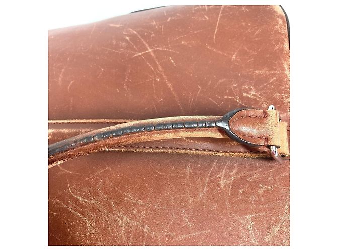 Borsa Louis Vuitton Cuir Ombre Port Document Voyage Marrone - vista 13