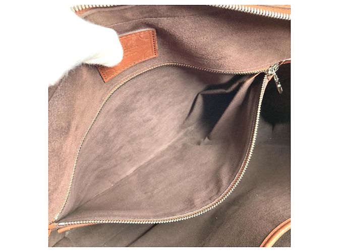 Borsa Louis Vuitton Cuir Ombre Port Document Voyage Marrone - vista 16
