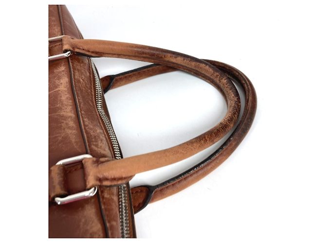 Borsa Louis Vuitton Cuir Ombre Port Document Voyage Marrone - vista 5