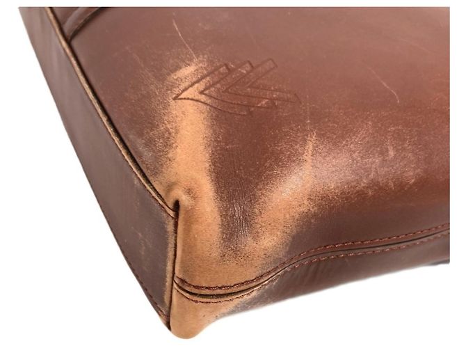 Borsa Louis Vuitton Cuir Ombre Port Document Voyage Marrone - vista 6
