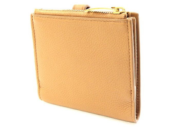 Bottega Veneta Bi-fold Portemonnaie aus braunem Leder - Ansicht 2
