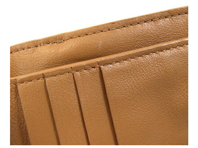 Bottega Veneta Bi-fold Portemonnaie aus braunem Leder - Ansicht 7