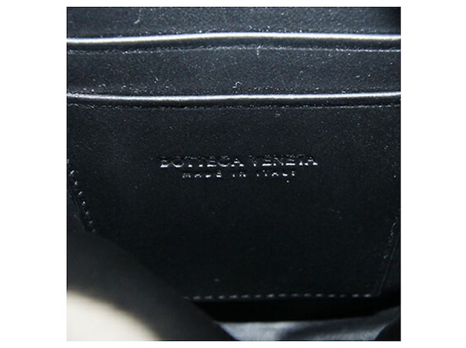 Borsa a tracolla in pelle nera Intrecciato Bottega Veneta Nero - vista 4