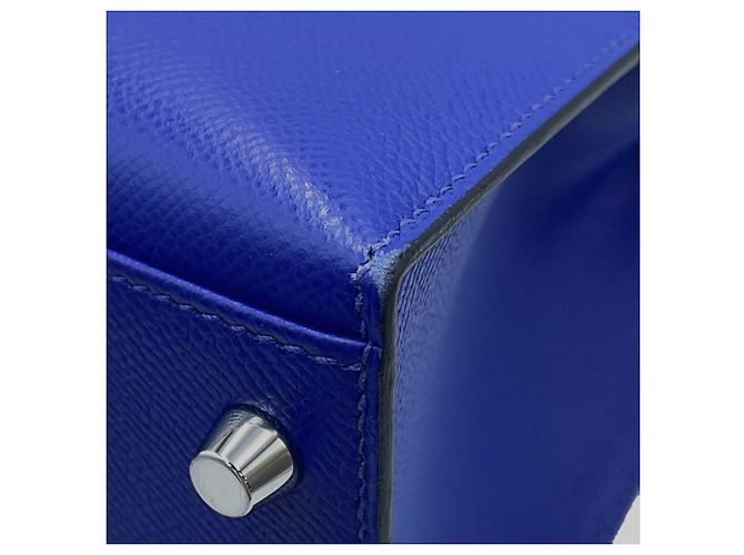 Hermès Bolsa Hermes Kelly 28 em Blue Electric Azul - vista 12