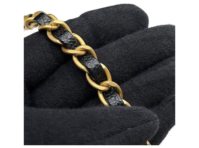 Bolso de Hombro Chanel Matelassé Vanity Chain Negro - vista 13