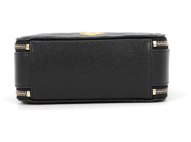 Bolso de Hombro Chanel Matelassé Vanity Chain Negro - vista 3