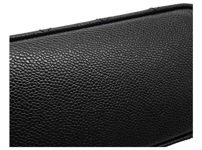 Bolso de Hombro Chanel Matelassé Vanity Chain Negro - vista 8