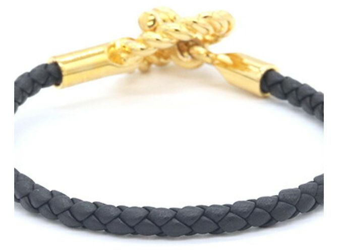Hermès Pulsera Charm Glenan Godronne Hermes Negro - vista 2