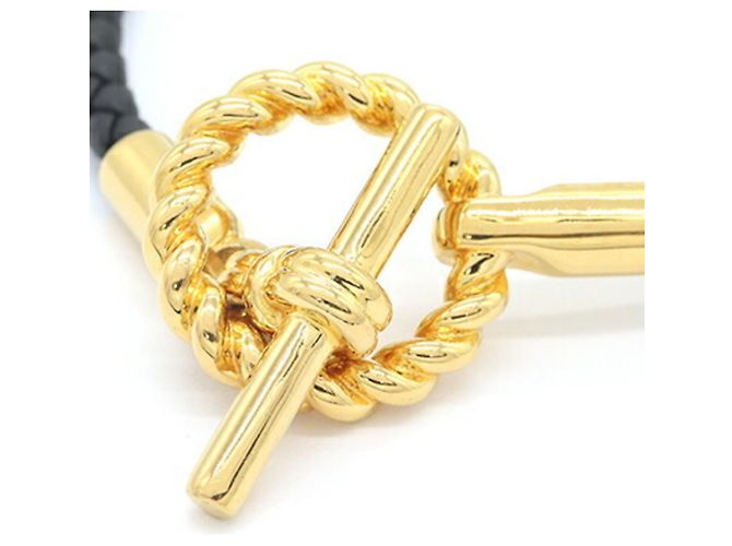 Hermès Pulsera Charm Glenan Godronne Hermes Negro - vista 3