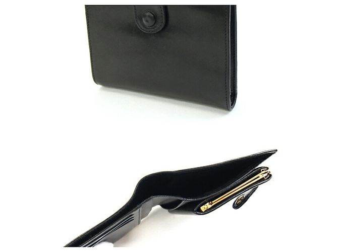 Cartera de piel de cordero negra de dos pliegues Chanel Negro - vista 2