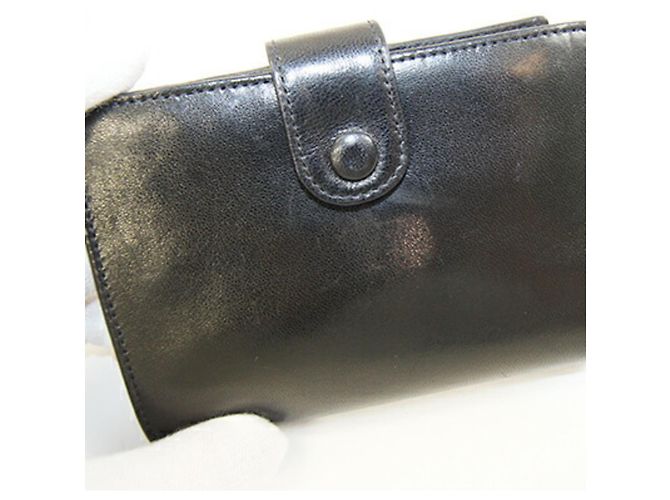 Cartera de piel de cordero negra de dos pliegues Chanel Negro - vista 5