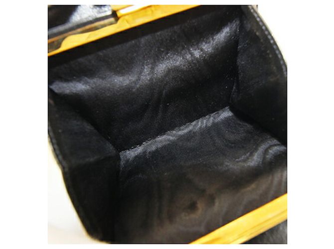 Cartera de piel de cordero negra de dos pliegues Chanel Negro - vista 8