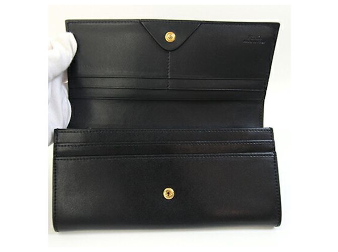 Fendi Bi-fold Long Wallet Schwarz - Ansicht 3