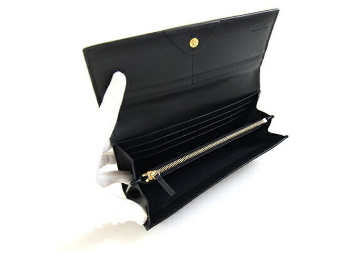 Fendi Bi-fold Long Wallet Schwarz - Ansicht 4