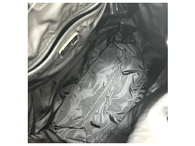 Borsa Tote Prada VA905A Logo Car Motif Nero - vista 13