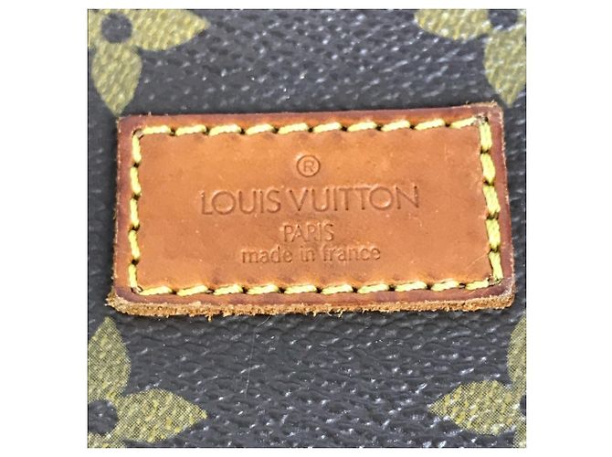 Borsa Louis Vuitton Monogram Saumur 30 con patta Marrone - vista 12