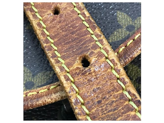 Borsa Louis Vuitton Monogram Saumur 30 con patta Marrone - vista 17