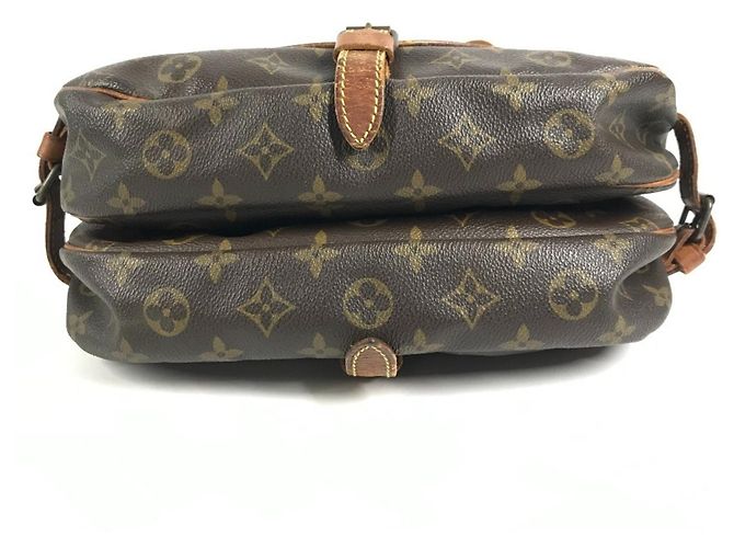 Borsa Louis Vuitton Monogram Saumur 30 con patta Marrone - vista 5