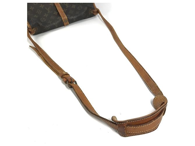 Borsa Louis Vuitton Monogram Saumur 30 con patta Marrone - vista 9