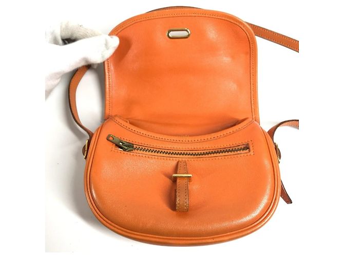Hermès Hermes Vintage Baldo Golf Mini Flap Tasche Orange - Ansicht 11