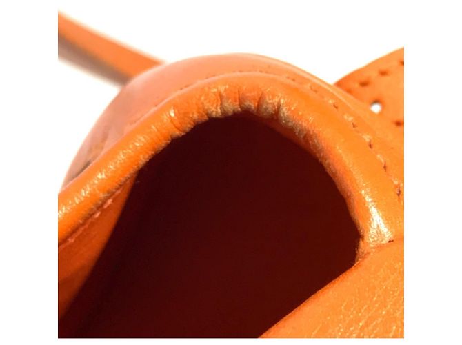 Hermès Hermes Vintage Baldo Golf Mini Flap Tasche Orange - Ansicht 15