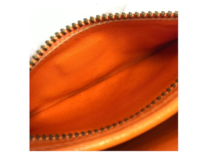 Hermès Hermes Vintage Baldo Golf Mini Flap Tasche Orange - Ansicht 16