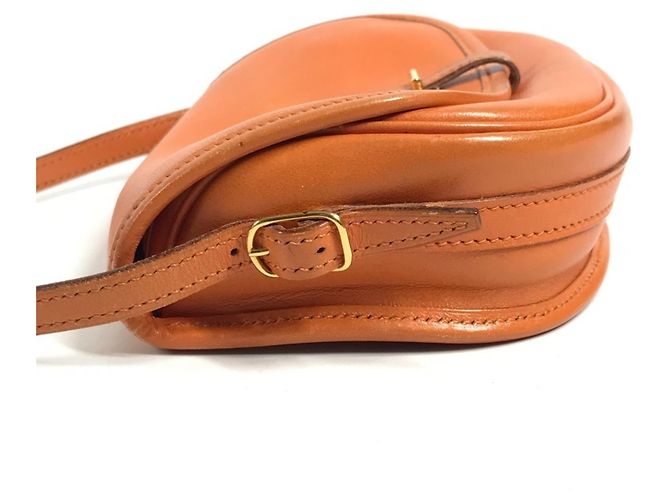 Hermès Hermes Vintage Baldo Golf Mini Flap Tasche Orange - Ansicht 4