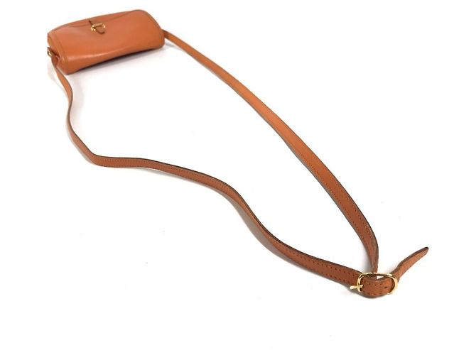 Hermès Hermes Vintage Baldo Golf Mini Flap Tasche Orange - Ansicht 9