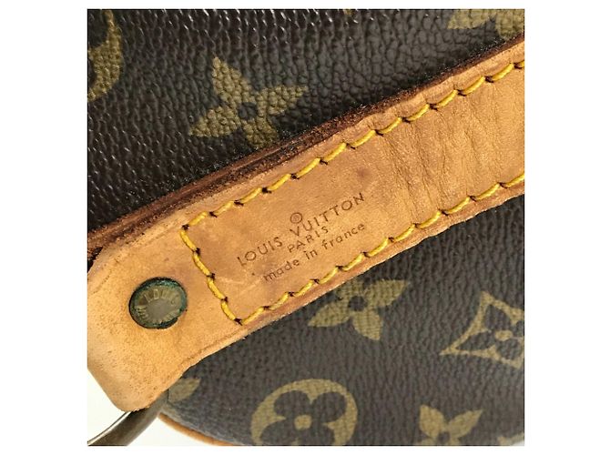 Borsa Louis Vuitton Monogram Keepall Bandoulière 50 Marrone - vista 11