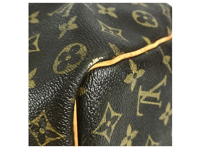 Borsa Louis Vuitton Monogram Keepall Bandoulière 50 Marrone - vista 8
