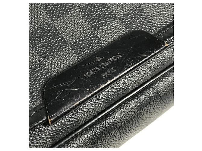 Borsa Louis Vuitton Damier Graphite Daniel GM Nero - vista 12