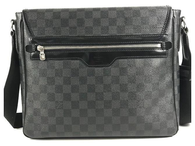 Borsa Louis Vuitton Damier Graphite Daniel GM Nero - vista 2
