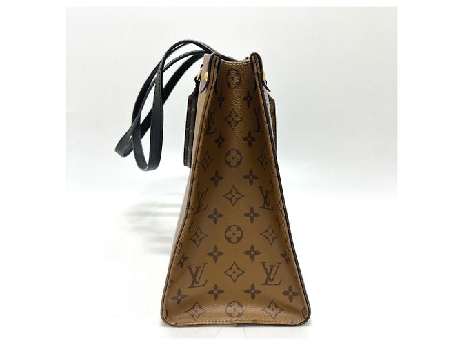 Borsa Tote 2-Way Louis Vuitton OnTheGo MM Marrone - vista 3