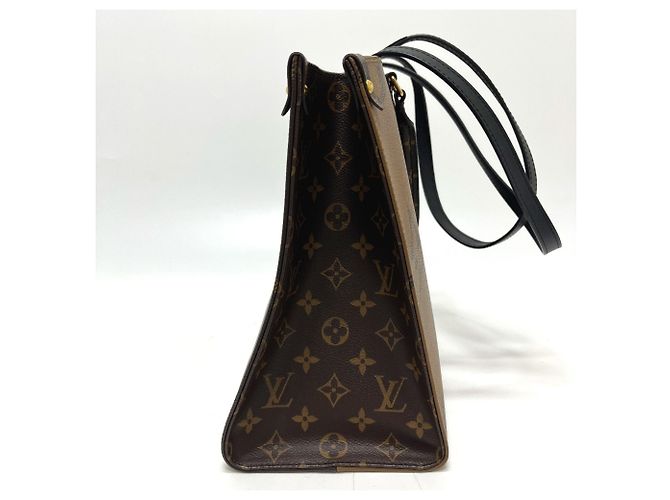 Borsa Tote 2-Way Louis Vuitton OnTheGo MM Marrone - vista 4