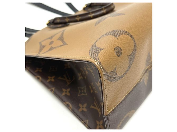 Borsa Tote 2-Way Louis Vuitton OnTheGo MM Marrone - vista 6
