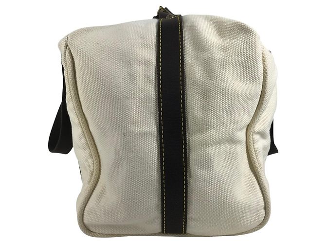 Borsa a tracolla Louis Vuitton Antigua Cabas GM Marrone Bianco Crudo - vista 3