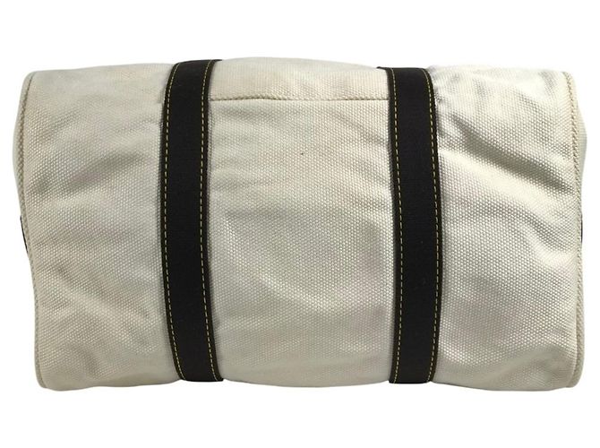 Borsa a tracolla Louis Vuitton Antigua Cabas GM Marrone Bianco Crudo - vista 5