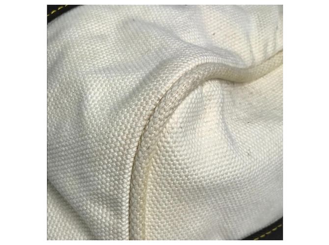 Borsa a tracolla Louis Vuitton Antigua Cabas GM Marrone Bianco Crudo - vista 6