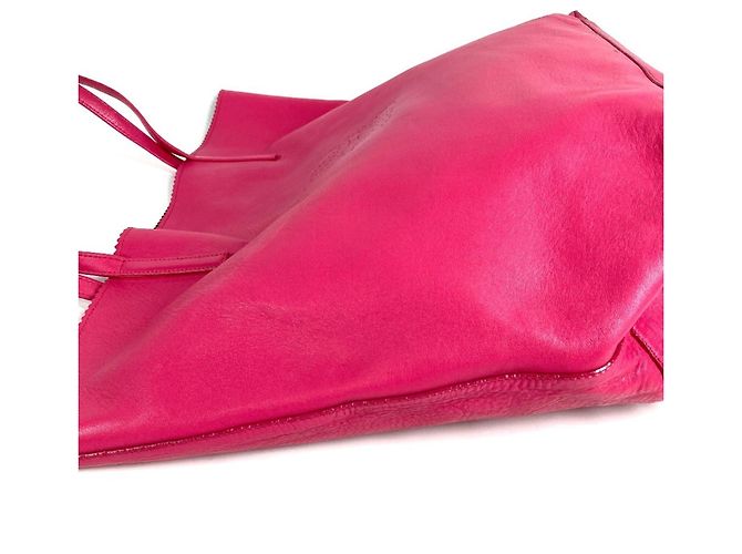 Borsa a tracolla tote Loewe Nappa Anagram Logo Rosa - vista 8