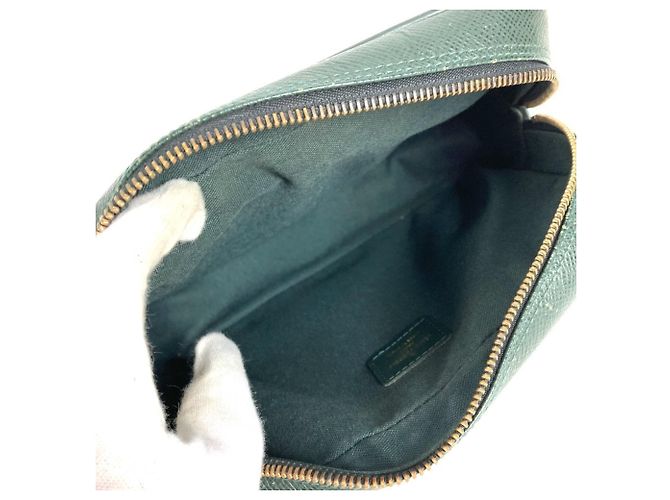 Borsa Second Louis Vuitton Taiga Kalga Verde - vista 12