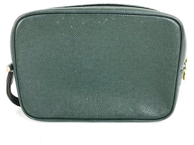 Borsa Second Louis Vuitton Taiga Kalga Verde - vista 2