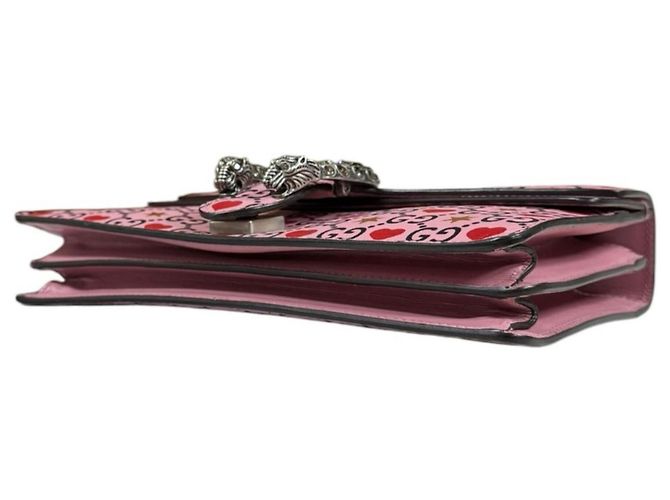 Borsa a Spalla Gucci Valentine Heart Dionysus Rosa - vista 6