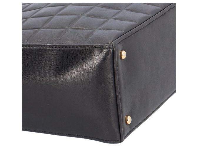 Borsa a Spalla Chanel Chocolate Bar Nero - vista 10
