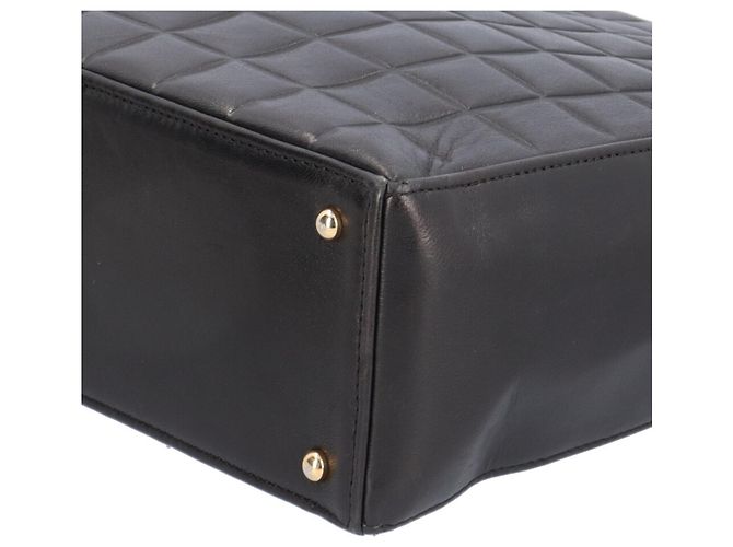 Borsa a Spalla Chanel Chocolate Bar Nero - vista 11