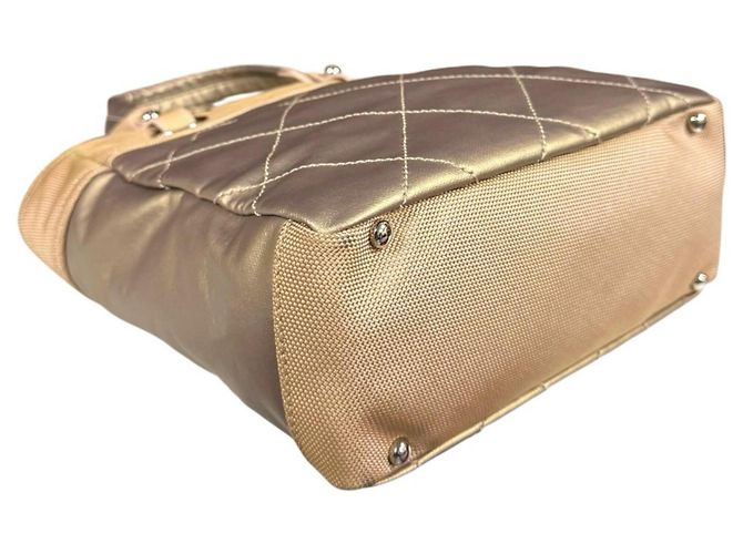 Borsa Tote Chanel Paris Biarritz PM D'oro - vista 6