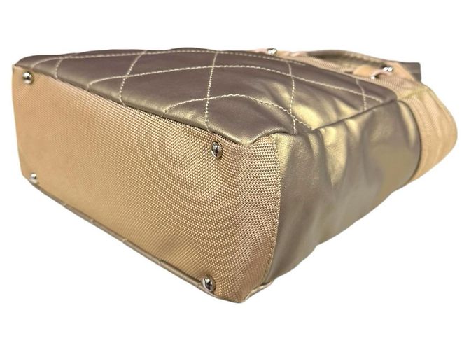 Borsa Tote Chanel Paris Biarritz PM D'oro - vista 7