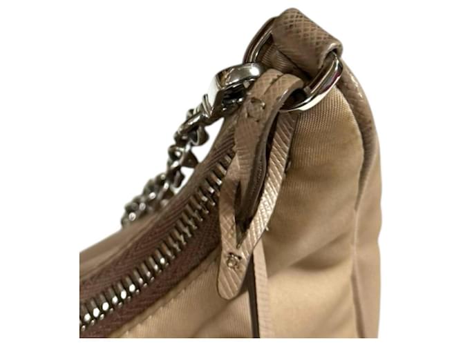 Borsa a tracolla Prada Re-Edition 2005 Beige - vista 10