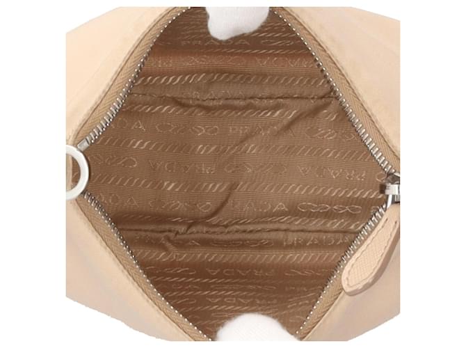 Borsa a tracolla Prada Re-Edition 2005 Beige - vista 6