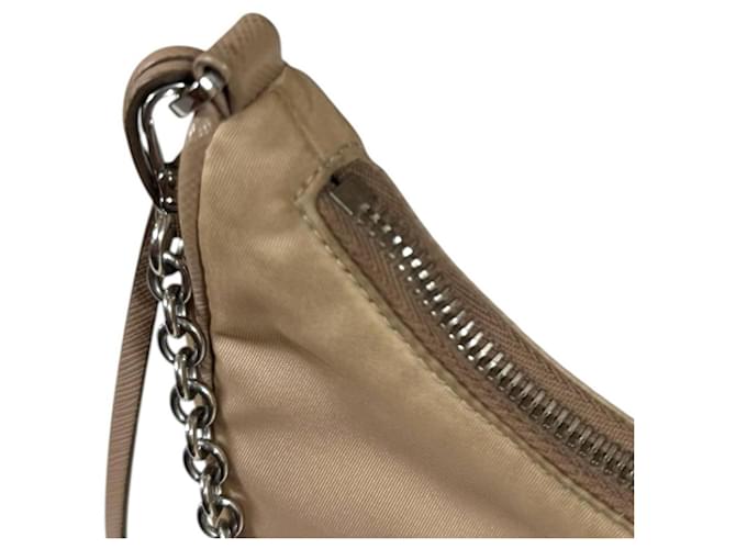 Borsa a tracolla Prada Re-Edition 2005 Beige - vista 9