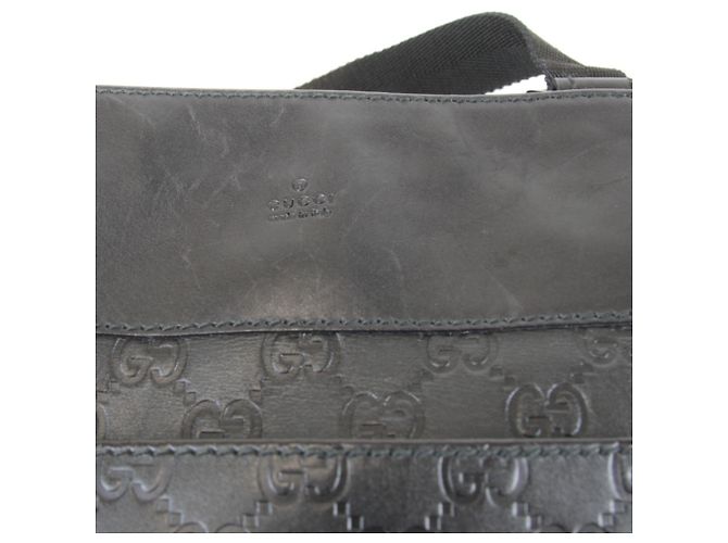 Borsa a tracolla in pelle Shima Gucci Nero - vista 13